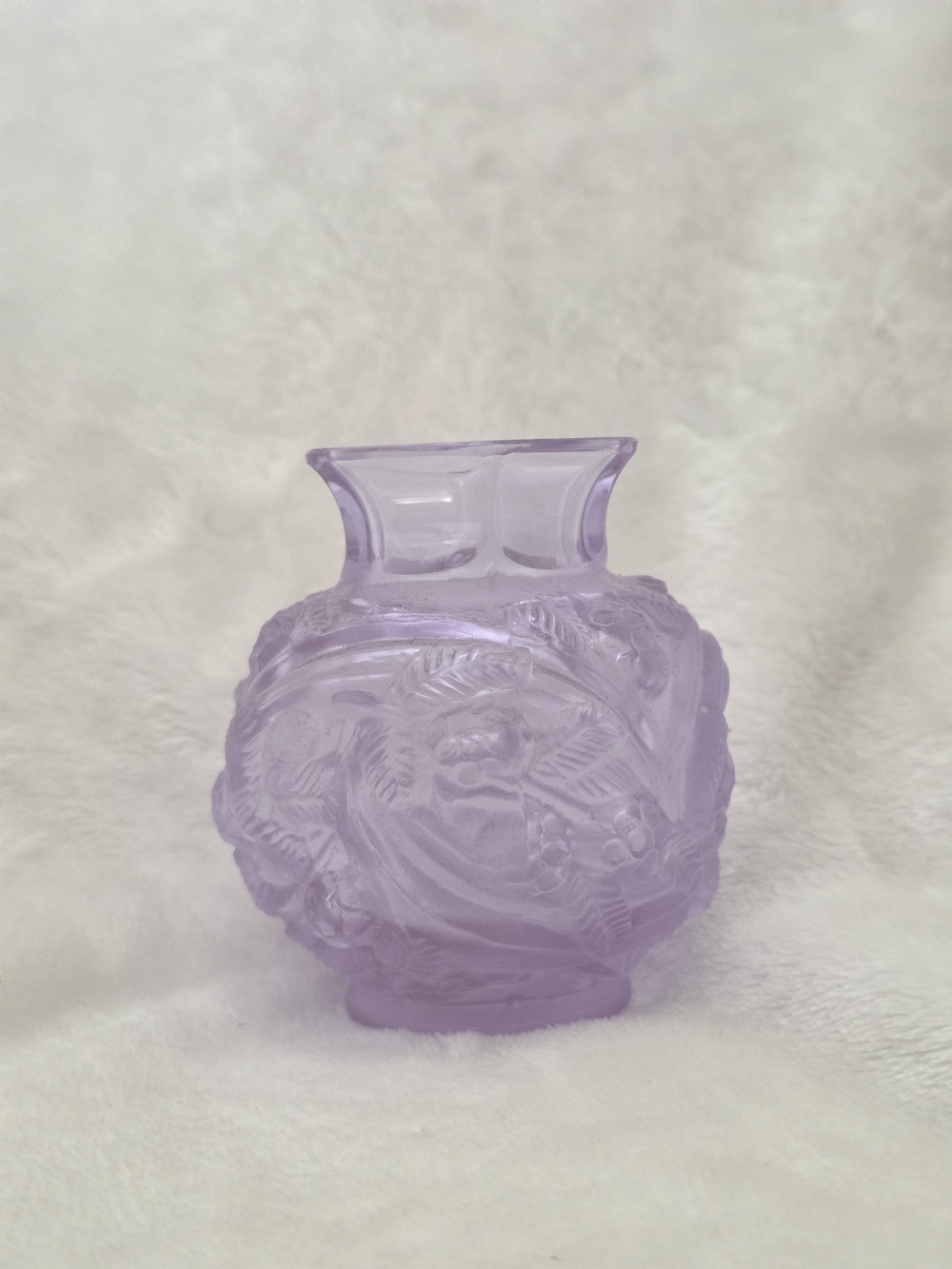 Vintage Art Deco 1930s Czech Crystal Mini Vase